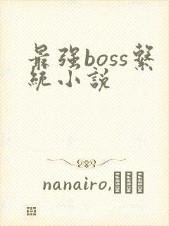 最强boss系统小说