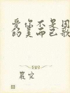 爱你不是因为你的美而已歌词