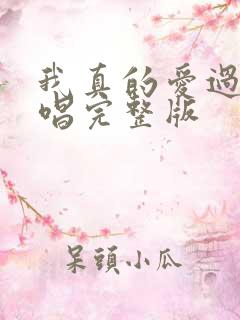 我真的爱过你原唱完整版