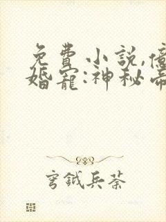 免费小说,亿万婚宠:神秘帝少别乱来