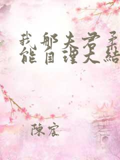 我那夫君柔弱不能自理大结局