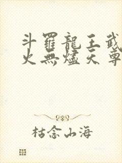 斗罗龙王武魂异火无烬天尊免费阅读