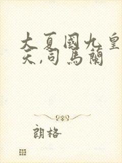 大夏国九皇子夏天,司马兰