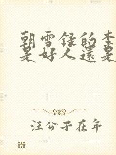 朝雪录的李牧云是好人还是坏人