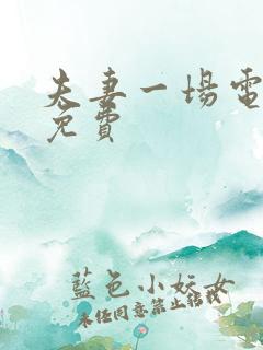 夫妻一场电视剧免费