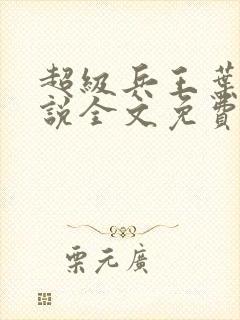 超级兵王叶谦小说全文免费阅读