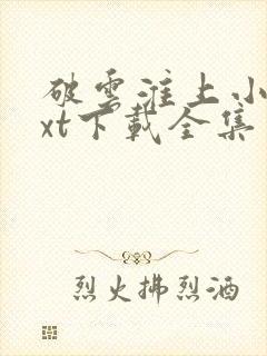 破云淮上小说txt下载全集