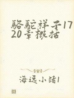 骆驼祥子17至20章概括