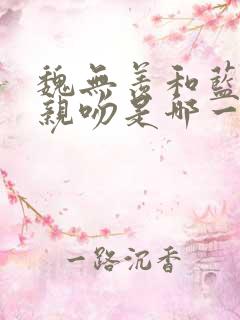 魏无羡和蓝忘机亲吻是哪一集