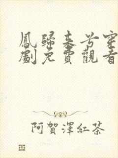 凤归来兮穿越短剧免费观看