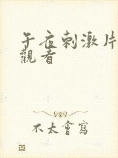 午夜刺激片在线观看