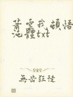 萧云我顿悟了混沌体txt