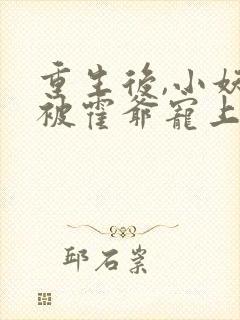 重生后,小妖精被霍爷宠上天了免费阅读