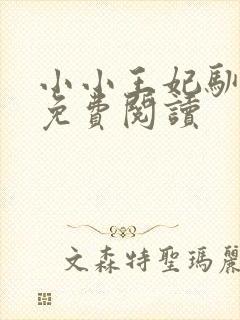 小小王妃驯王爷免费阅读