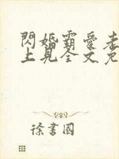 闪婚霸爱老婆晚上见全文免费阅读霸宠妻无度