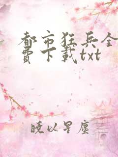 都市狂兵全文免费下载txt