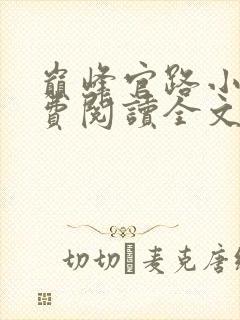 巅峰官路小说免费阅读全文无删减