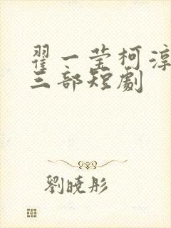 翟一莹柯淳最火三部短剧