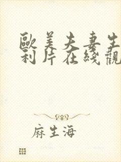 欧美夫妻生活福利片在线观看