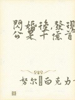 闪婚后,发现老公是千亿首富