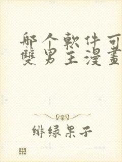 哪个软件可以看双男主漫画