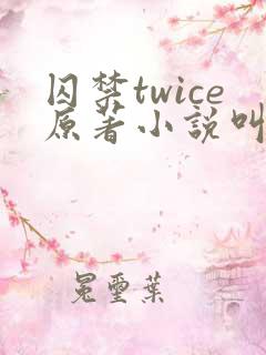 囚禁twice原著小说叫什么名字