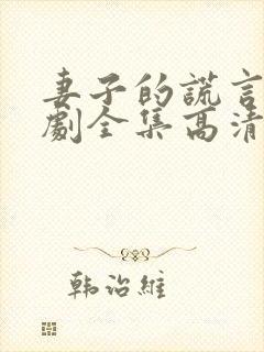 妻子的谎言电视剧全集高清