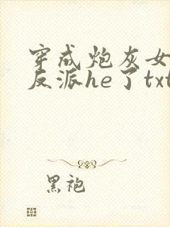 穿成炮灰女配和反派he了txt