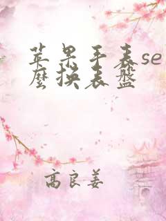 苹果手表se怎么换表盘