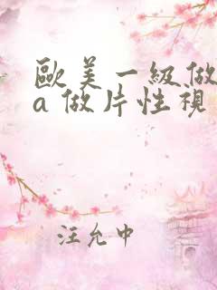 欧美一级做一级a 做片性视频