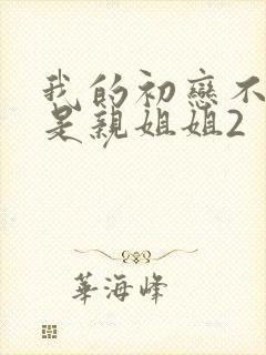 我的初恋不可能是亲姐姐2