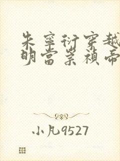 朱宁衍穿越到大明当崇祯帝的小说