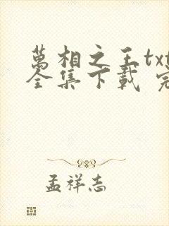 万相之王txt全集下载 完整版