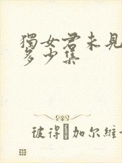 独女君未见一共多少集