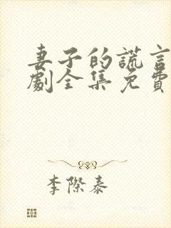 妻子的谎言电视剧全集免费完整版