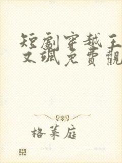 短剧穿越王妃美又飒免费观看