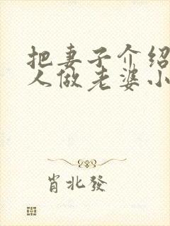 把妻子介绍给别人做老婆小说