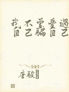 我不曾爱过你我自己骗自己是哪首歌的歌词