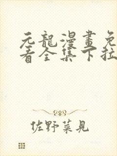 元龙漫画免费观看全集下拉式漫画