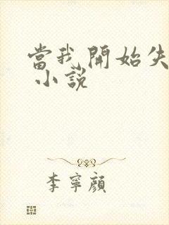 当我开始失去你 小说