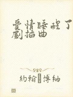 爱情睡醒了电视剧插曲