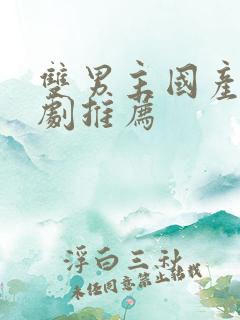 双男主国产电视剧推荐