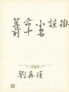 算命小说排行榜前十名