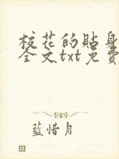 校花的贴身高手全文txt免费下载