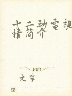 十二秒电视剧剧情简介