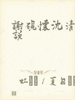 谢砚怀沈清筠小说