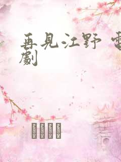 再见江野 电视剧