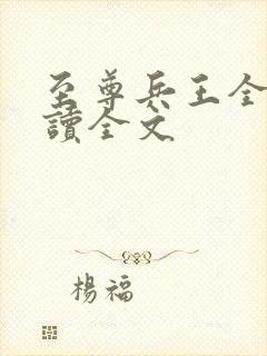 至尊兵王全文阅读全文