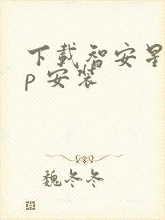 下载智安星app 安装