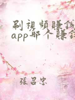 刷视频赚钱软件app哪个赚钱多